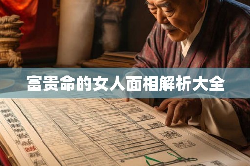 富贵命的女人面相解析大全