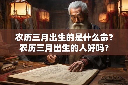 农历三月出生的是什么命？农历三月出生的人好吗？
