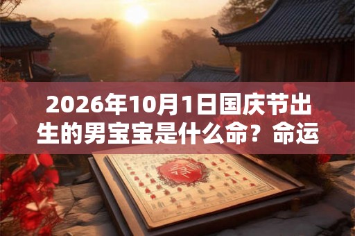 2026年10月1日国庆节出生的男宝宝是什么命？命运好吗？