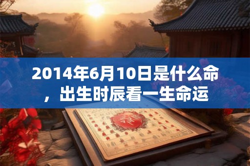 2014年6月10日是什么命,出生时辰看一生命运 2014年6月10日是什么命,出生时辰看一生命运