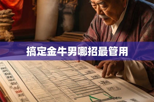搞定金牛男哪招最管用