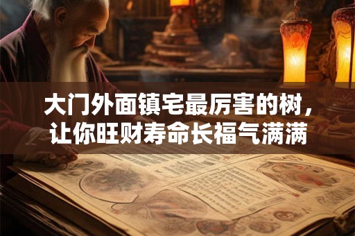 大门外面镇宅最厉害的树，让你旺财寿命长福气满满