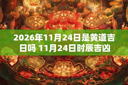 2026年11月24日是黄道吉日吗 11月24日时辰吉凶
