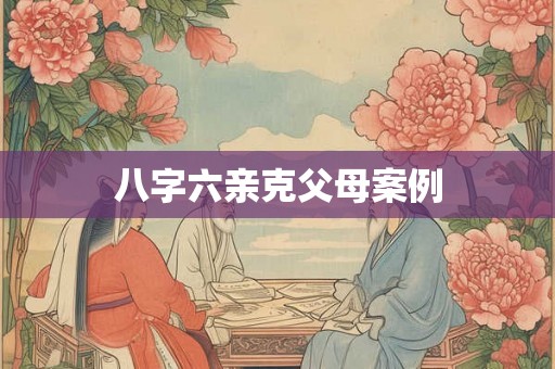 八字六亲克父母案例 八字六亲克父母案例