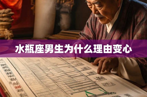 水瓶座男生为什么理由变心