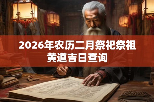 2026年农历二月祭祀祭祖黄道吉日查询