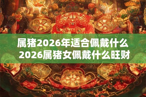 属猪2026年适合佩戴什么 2026属猪女佩戴什么旺财