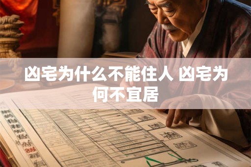 凶宅为什么不能住人 凶宅为何不宜居