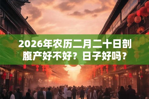 2026年农历二月二十日剖腹产好不好？日子好吗？