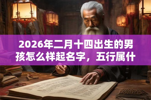 2026年二月十四出生的男孩怎么样起名字，五行属什么