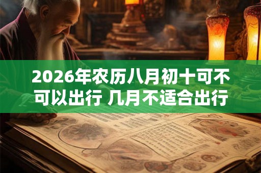 2026年农历八月初十可不可以出行 几月不适合出行