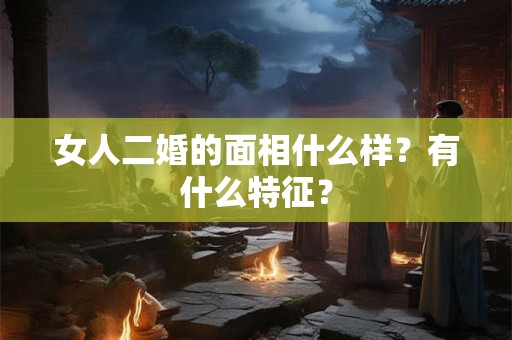 女人二婚的面相什么样？有什么特征？