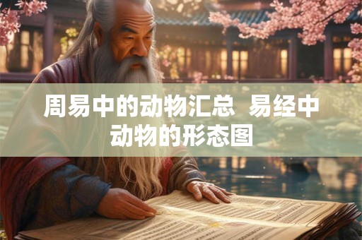 周易中的动物汇总 易经中动物的形态图 周易中的动物汇总 易经中动物的形态图