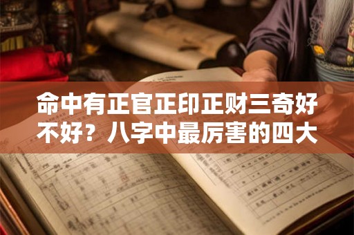 命中有正官正印正财三奇好不好？八字中最厉害的四大贵人
