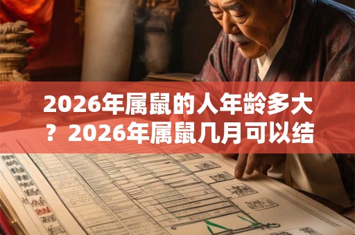 2026年属鼠的人年龄多大？2026年属鼠几月可以结婚？