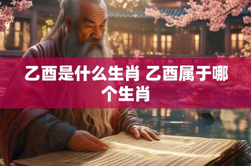 乙酉是什么生肖 乙酉属于哪个生肖 乙酉是什么生肖 乙酉属于哪个生肖