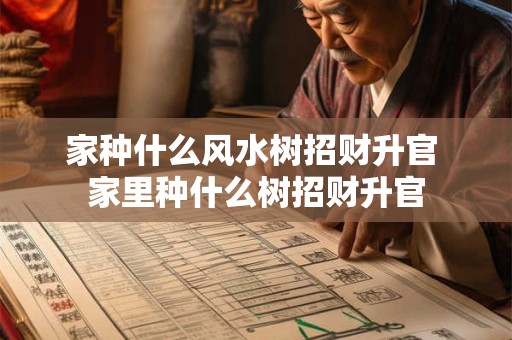 家种什么风水树招财升官 家里种什么树招财升官