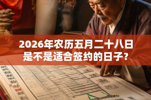2026年农历五月二十八日是不是适合签约的日子? 2026年农历五月二十八日是不是适合签约的日子?