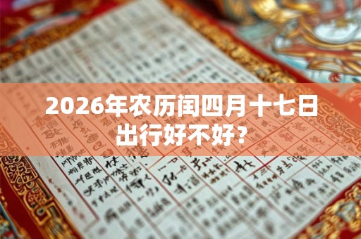 2026年农历闰四月十七日出行好不好? 2026年农历闰四月十七日出行好不好?