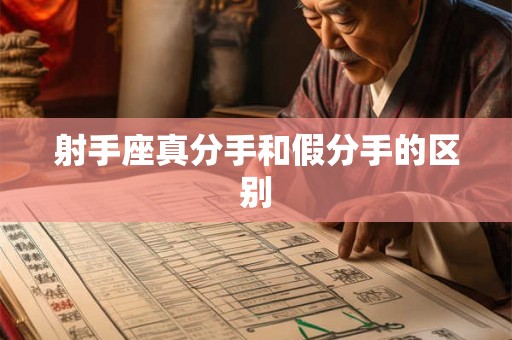 射手座真分手和假分手的区别