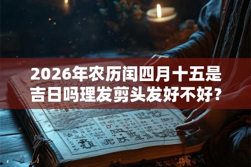 2026年农历闰四月十五是吉日吗理发剪头发好不好？