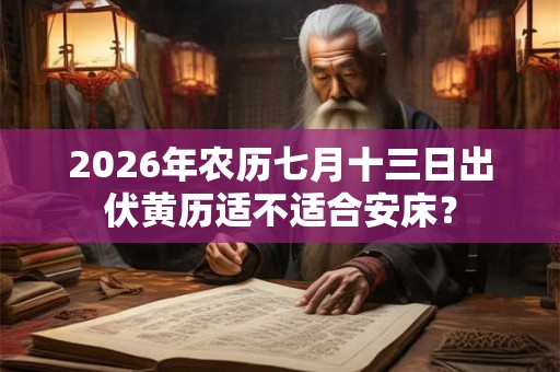 2026年农历七月十三日出伏黄历适不适合安床？