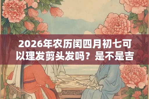 2026年农历闰四月初七可以理发剪头发吗？是不是吉日？