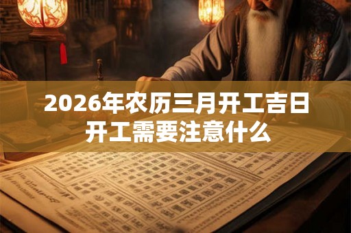2026年农历三月开工吉日 开工需要注意什么 2026年农历三月开工吉日 开工需要注意什么