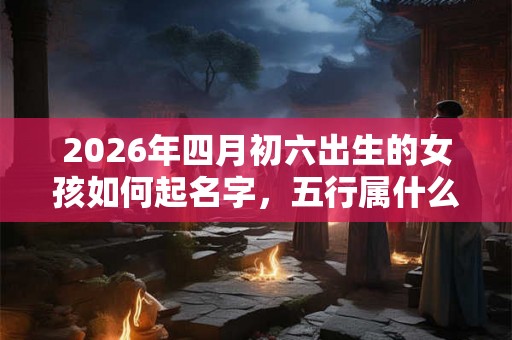 2026年四月初六出生的女孩如何起名字，五行属什么