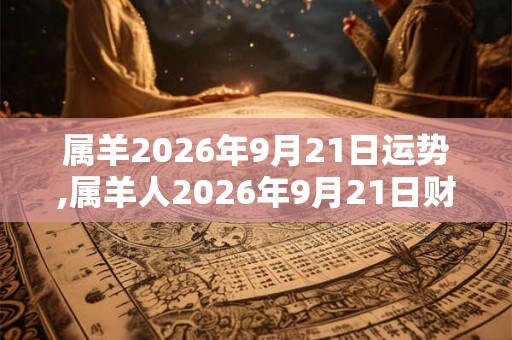 属羊2026年9月21日运势,属羊人2026年9月21日财运,生肖羊2026年9月21日运势 属羊2026年9月21日运势,属羊人2026年9月21日财运,生肖羊2026年9月21日运势