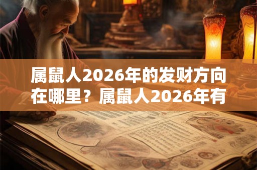 属鼠人2026年的发财方向在哪里？属鼠人2026年有一劫吗？