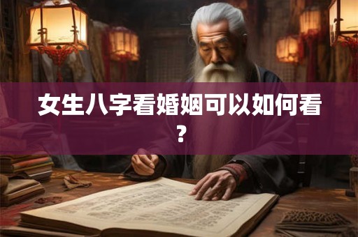 女生八字看婚姻可以如何看？