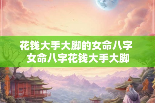 花钱大手大脚的女命八字 女命八字花钱大手大脚