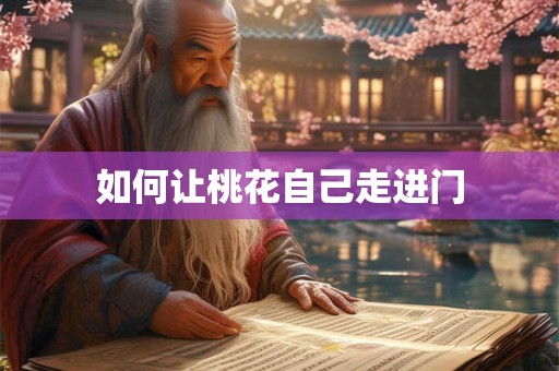 如何让桃花自己走进门