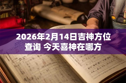 2026年2月14日吉神方位查询 今天喜神在哪方 2026年2月14日吉神方位查询 今天喜神在哪方