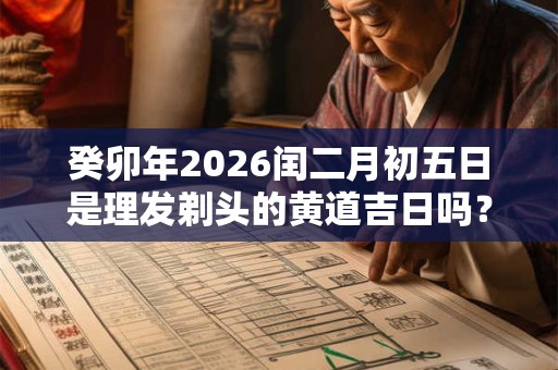 癸卯年2026闰二月初五日是理发剃头的黄道吉日吗？