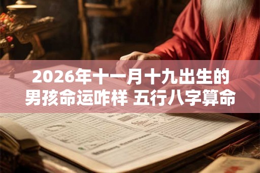 2026年十一月十九出生的男孩命运咋样 五行八字算命