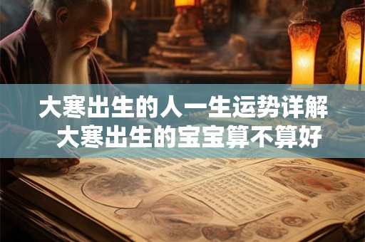 大寒出生的人一生运势详解 大寒出生的宝宝算不算好 大寒出生的人一生运势详解 大寒出生的宝宝算不算好