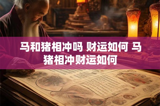 马和猪相冲吗 财运如何 马猪相冲财运如何