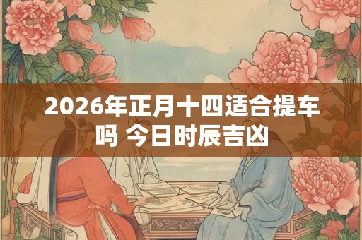 2026年正月十四适合提车吗 今日时辰吉凶