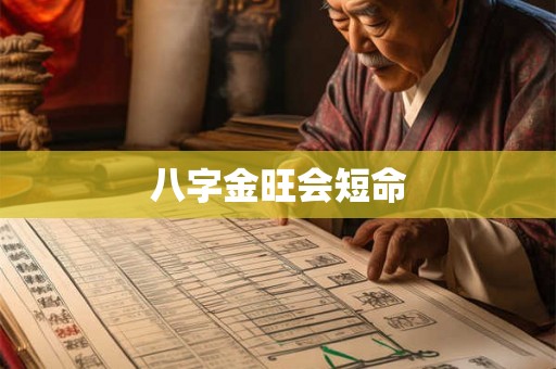八字金旺会短命