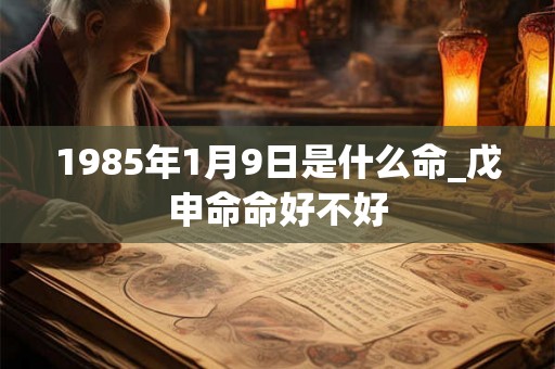 1985年1月9日是什么命_戊申命命好不好