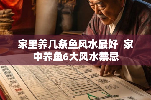 家里养几条鱼风水最好  家中养鱼6大风水禁忌