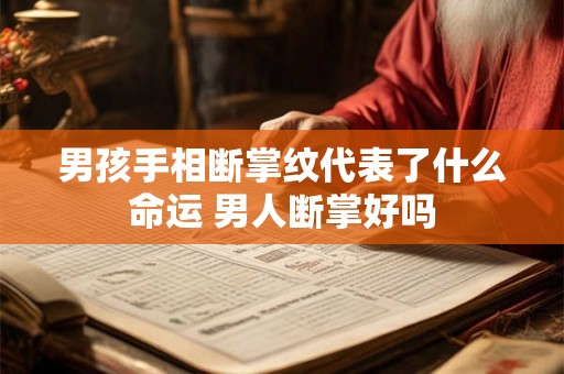 男孩手相断掌纹代表了什么命运 男人断掌好吗
