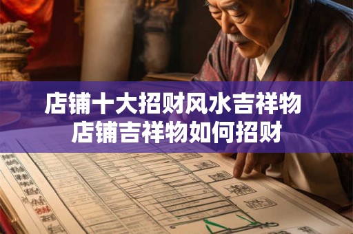 店铺十大招财风水吉祥物 店铺吉祥物如何招财 店铺十大招财风水吉祥物 店铺吉祥物如何招财