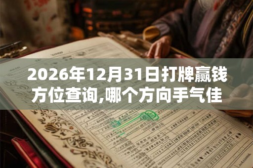 2026年12月31日打牌赢钱方位查询,哪个方向手气佳