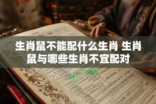 生肖鼠不能配什么生肖 生肖鼠与哪些生肖不宜配对
