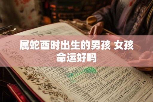 属蛇酉时出生的男孩 女孩命运好吗
