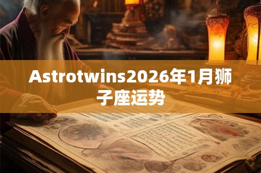 Astrotwins2026年1月狮子座运势