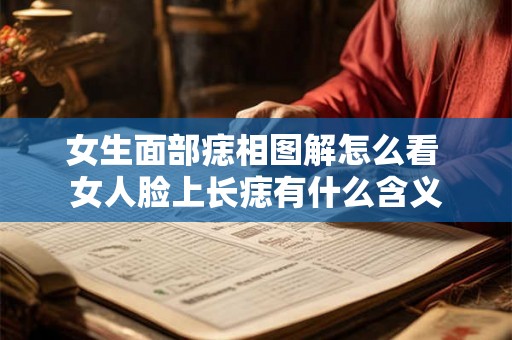 女生面部痣相图解怎么看 女人脸上长痣有什么含义 女生面部痣相图解怎么看 女人脸上长痣有什么含义
